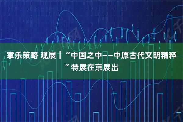 掌乐策略 观展｜“中国之中——中原古代文明精粹”特展在京展出